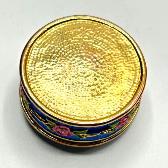 Rucinni Enamel Trinket Box with Flowers, Pearls & Ladybug - Picture 4 of 10